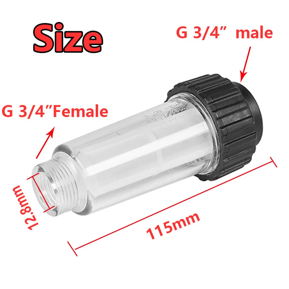 

Car High Pressure Water Filter for Karcher K2 K3 K4 K5 K6 K7 G 3/4'' Water Filters Pressure Washer Assessoires Plastic