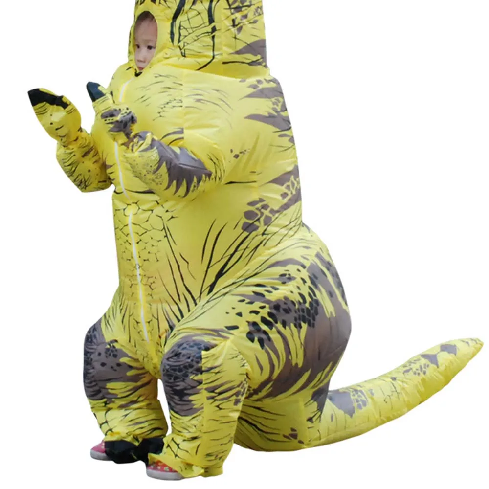 Halloween T-Rex Dinosaur Inflatable Costume Full Body Dinosaur Cosplay Adult Costumes Funny Party Props Christmas Costume Kids