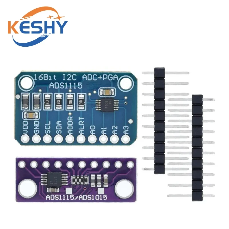 I2C ADS1115 ADS1015 16 Bit ADC 4 kanallı Modül, Programlanabilir Kazanç Amplifikatörü ile 2.0V ila 5.5V RPi
