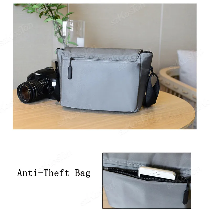 حقيبة حبال حقيبة عالمية للتصوير الفوتوغرافي حقيبة تخزين كروس لكاميرا DSLR منظم السفر في الهواء الطلق سعة 5 لتر مقاومة للماء