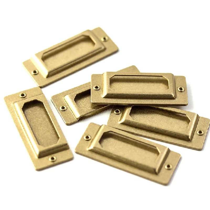 Vintage Brass Label Plate Index Plate Brand Japanese Traveler\'s Notebook TN Hand Book Brass Accessories