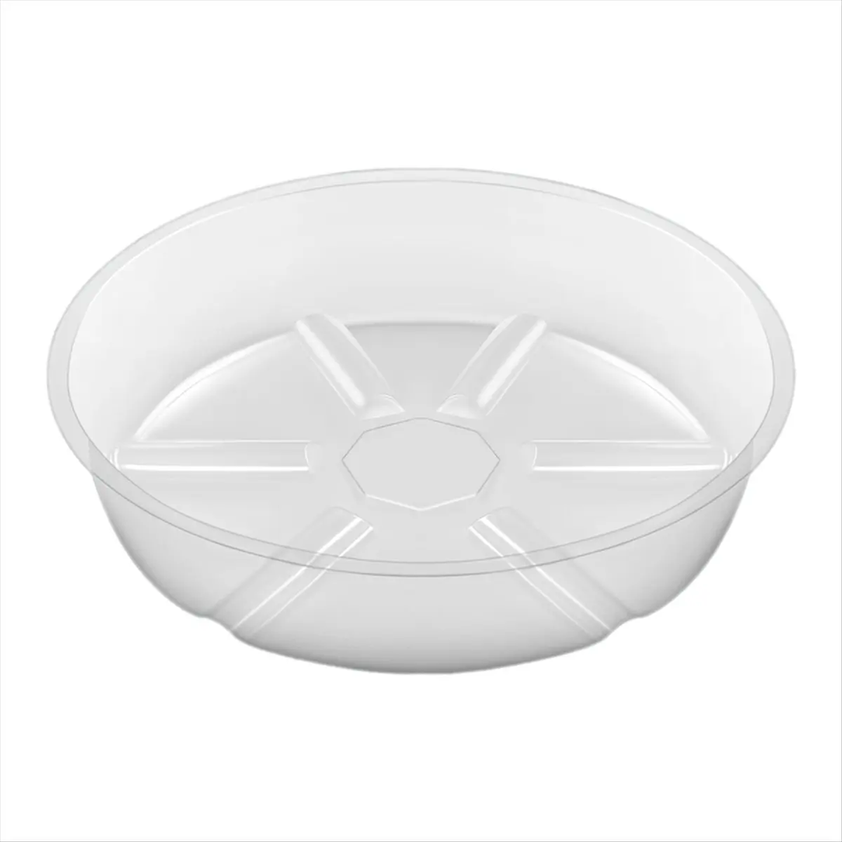 KSOL 10 Pack Plant Saucers Drip Tray 6 Inch Clear Plastic Flower Pot Saucers for Indoor Plants, Plant Drip Tray for Pots