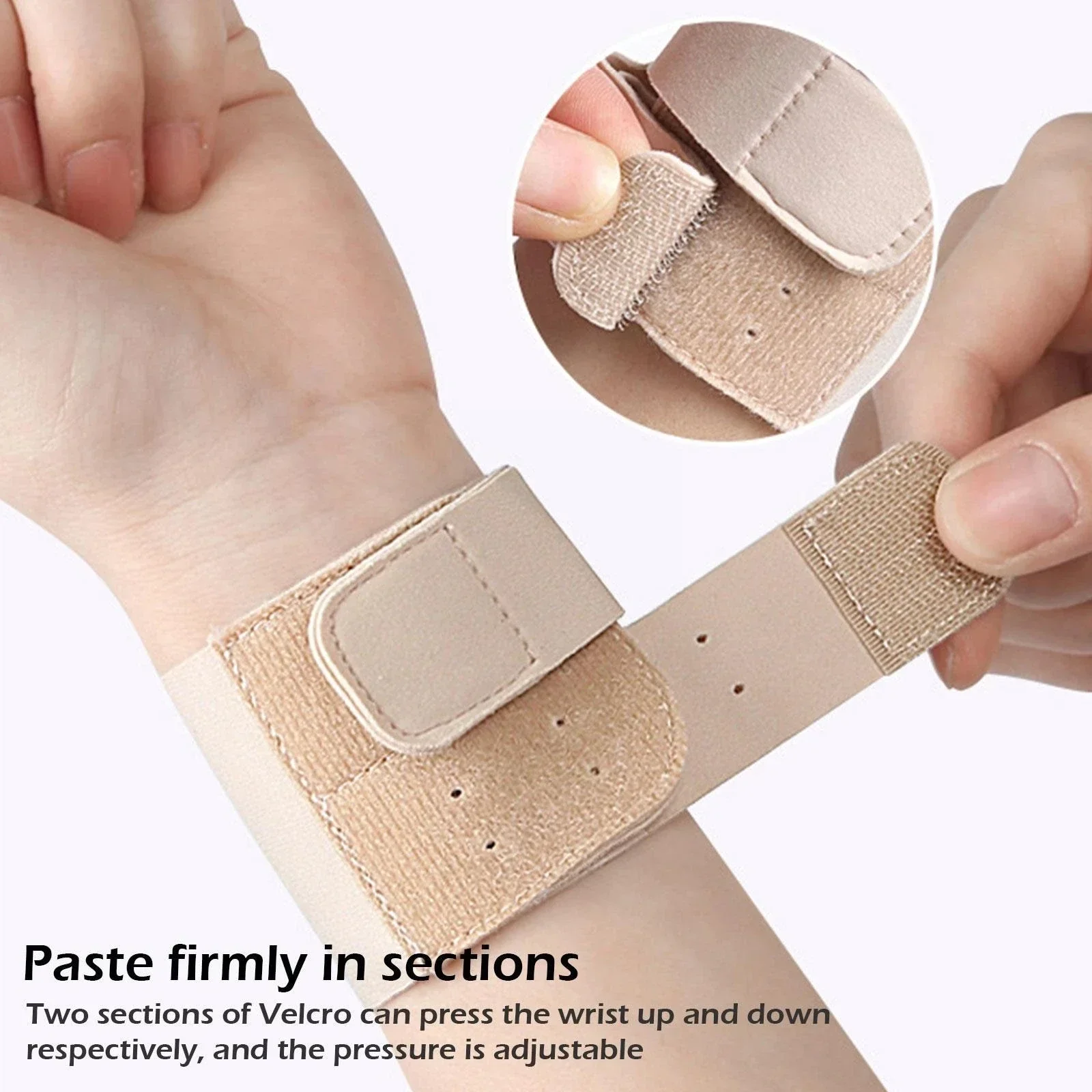 1PC Portable Adjustable Thin Pain Wrist Band Brace Injury TFCC Tear Injury Brace Men Women Sports Yoga Soft Ulnar Fix Wrist Band