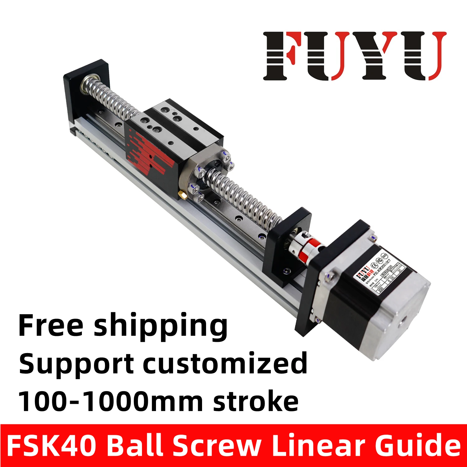 FUYU FSK40 FSL40 Linear Guide System Motion Rail Slide Table XYZ Stage Ball Screw Actuator