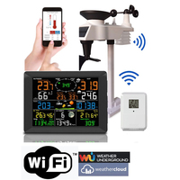 Weather Station WiFi Wireless Indoor Outdoor with Sensor Rain Weather Forecast Wind Gauge Temperature Humidity Air Pressure