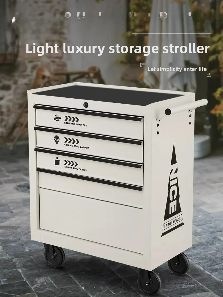 

Car Industry Wind Tool Cabinet Cart Cafe Painting Materials Multifunctional