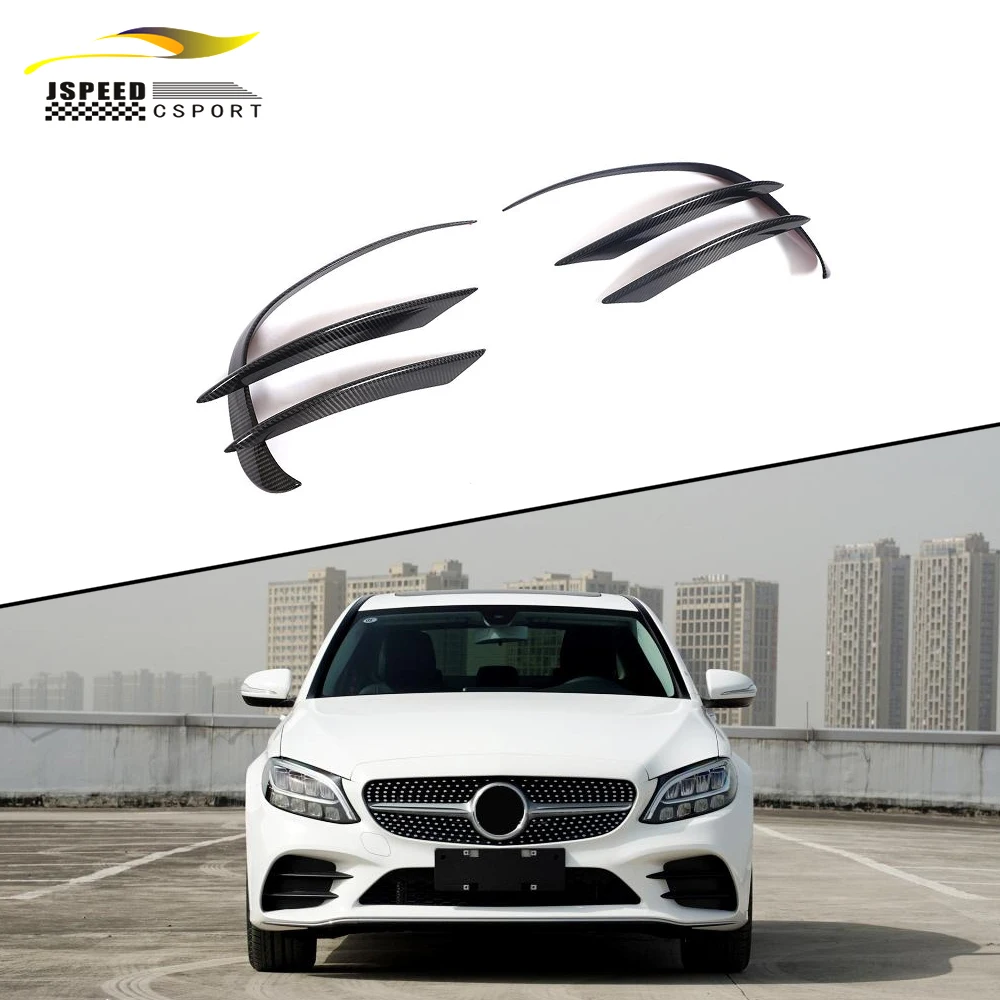 

Подходит для увлажнения переднего бампера W205, C205 и A205 из углеродного волокна Mercedes-Benz C-Class C200, C300 2D и 4D 2019.