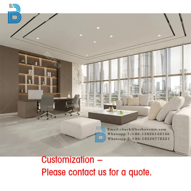 custom.Luxury Office Decoration Interior Design Office Furniture Work Station Workstation Desk