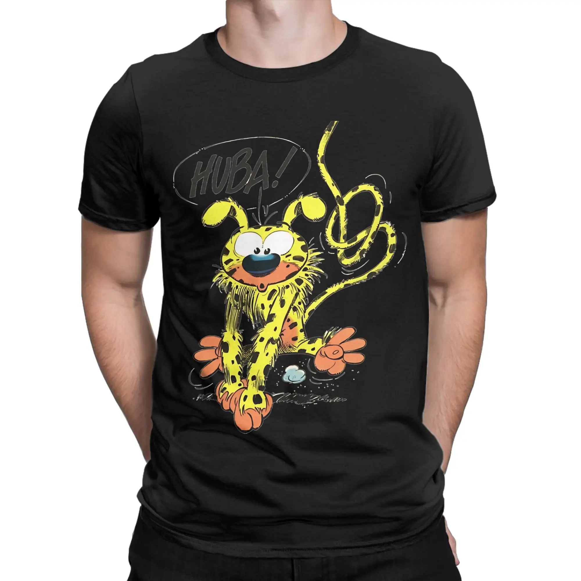 Mens Womens  For Movie Fans Novelty 100% Cotton T-Shirt Marsupilami Tops Tees For Men