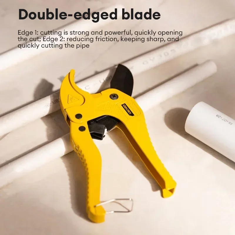 33/42/63MM Pipe Cutter Aluminum Alloy Pipe Scissors SK5 Blade Hose Pipe Cutter Multifunction Plumbing Scissors Hand Cutting Tool