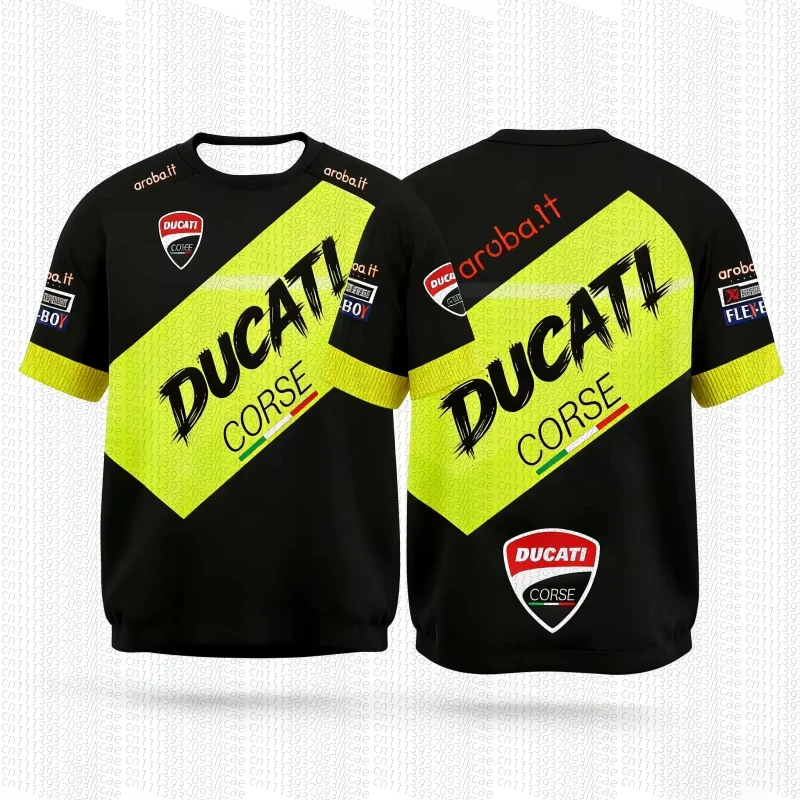 2026 New Fashion Men's and Women's New Off T-shirt Quick-dry Breathable Quick Drying Sports Shirt Extra for Ducati Beachwear