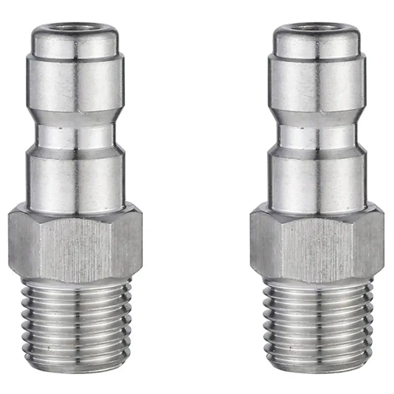 

2 шт. быстроразъемные соединители для пенной насадки мойки высокого давления, 1/4 дюйма, для пистолета-распылителя, адаптер для шланга, быстроразъемное соединение