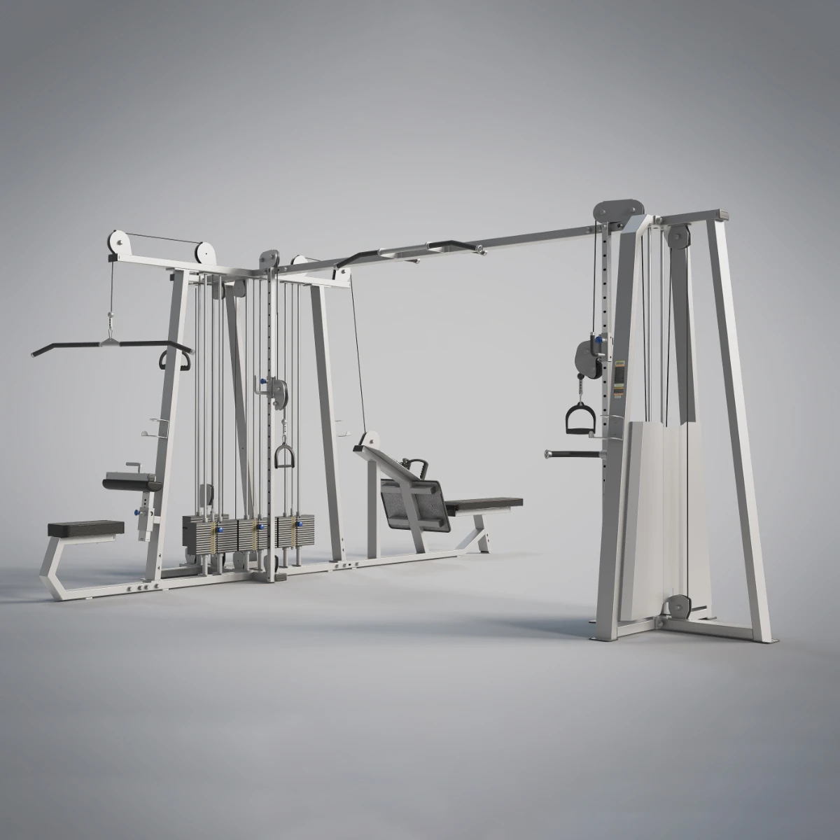 Multi-Station Cable Pulley System All-in-One Squat Machine Commercial Full Body Gym Fitness Equipment