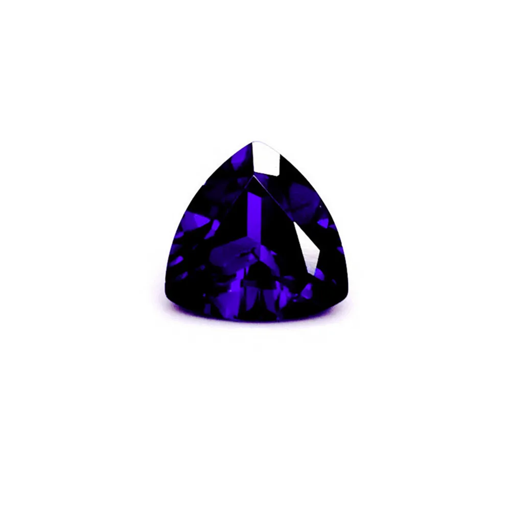High Quality Tanzanite Triangular Faceted Gemstone Trilliant Cut Blue Tanzanite Gem TZ049