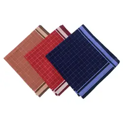 6Pcs Mens Lenço Xadrez Terno Leve Hankies Quadrado Bolso Clássico