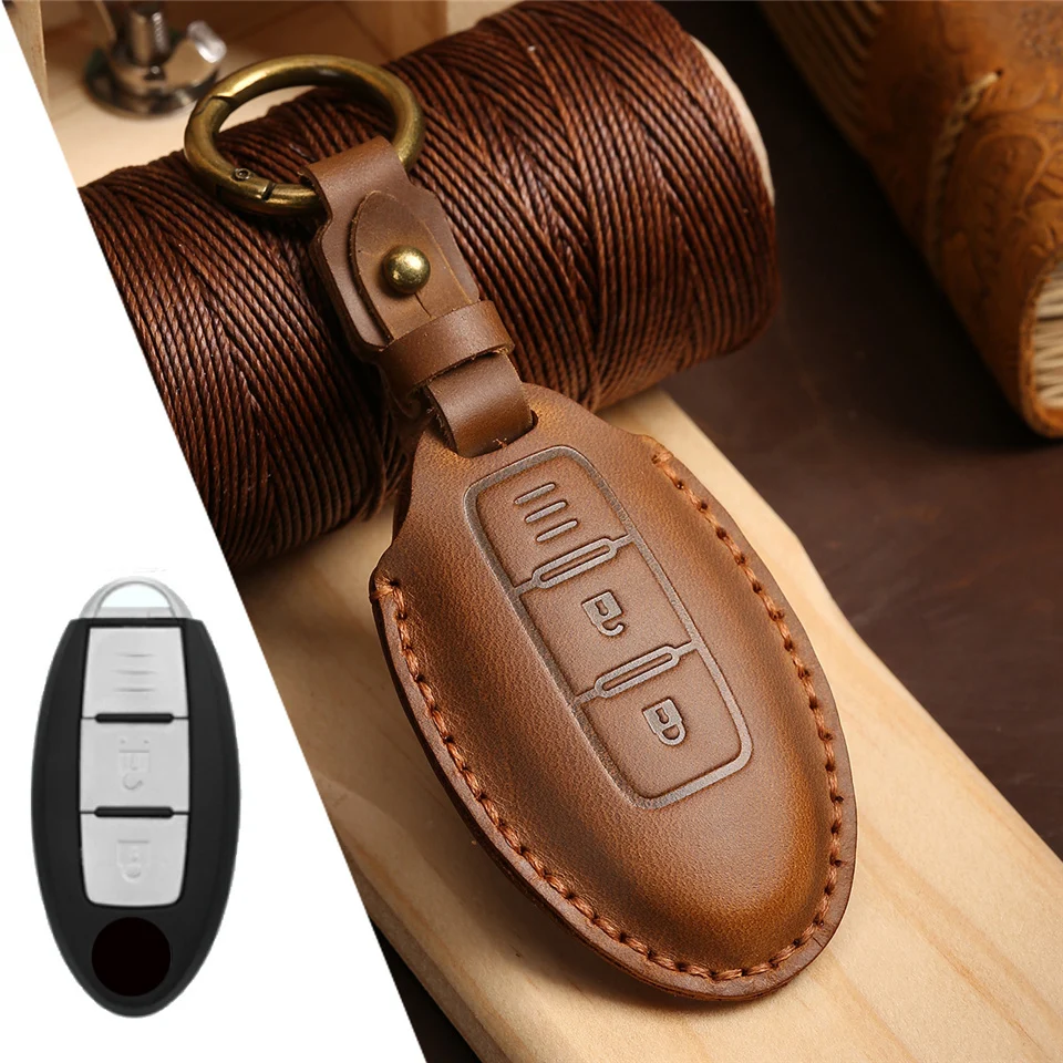 Car key cover case for nissan juke leaf micra k12 note patrol qashqai j11 j10 tiida versa x-trail xtrail x trail t32 Infiniti