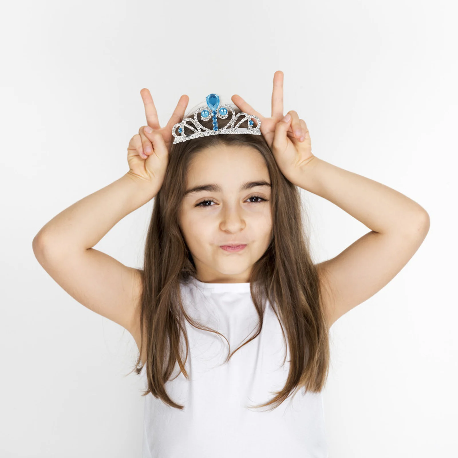 

1Pcs Kids Crown Creative Crystal Birthday Headdress Hairband Party Hair Accessory Chic Hair Decoration Kids Crown