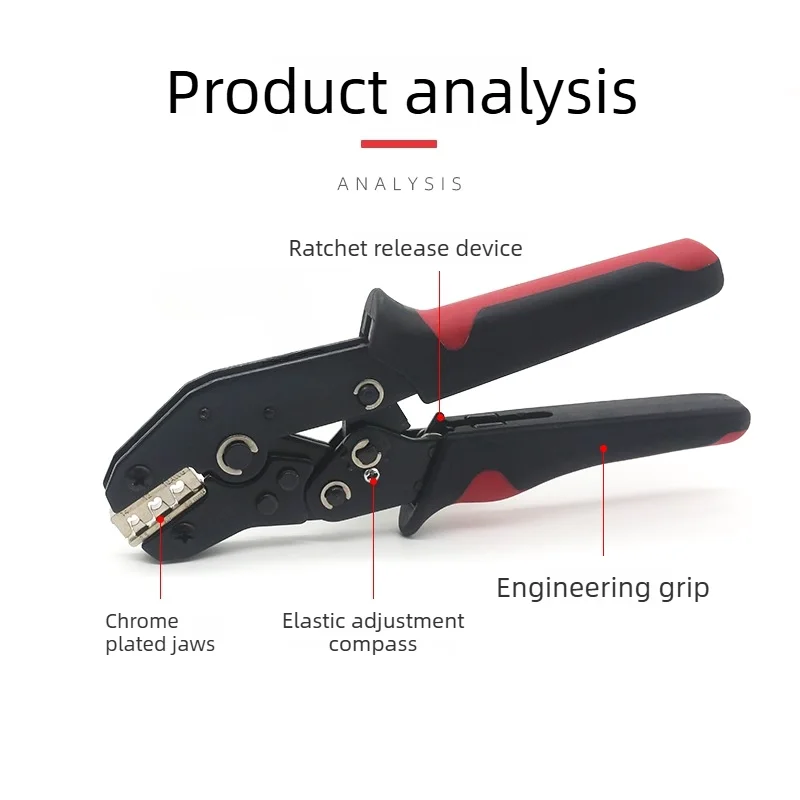 2546B  Solar Terminal Crimping Pliers Kit for Solar Connector Cold Press PV Harness Photovoltaic Installation Tool