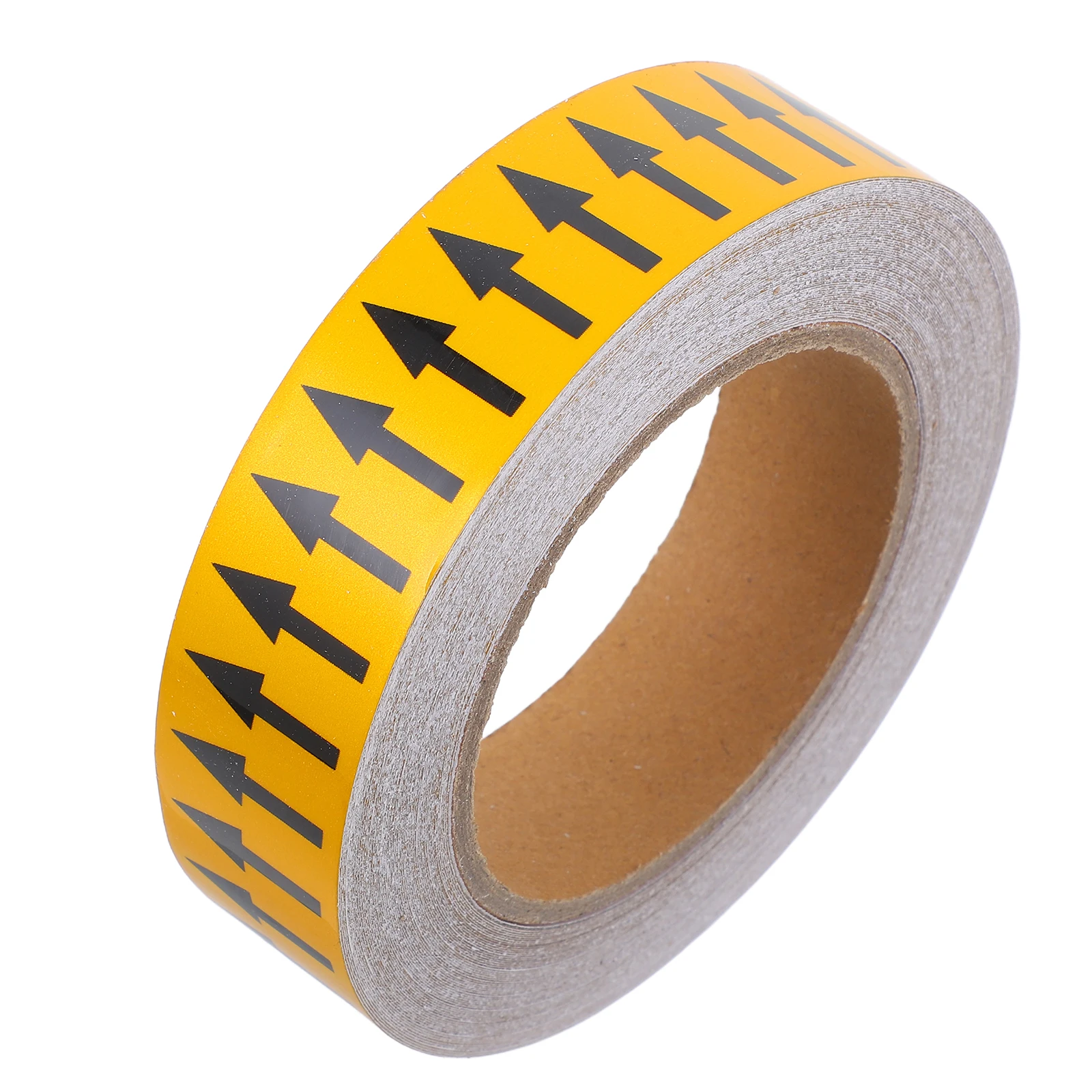 

Industrial Pipe Labels Gas Pipe Tape Electrical Equipment Skateboard Yellow Arrow Direction Label Floor Boundary Sticker