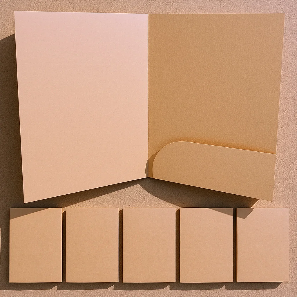 

10Pcs Simple A4 File Folder Kraft Paper Document Organizer Single Compartment Snap Button File Storage Folder Documents Holder