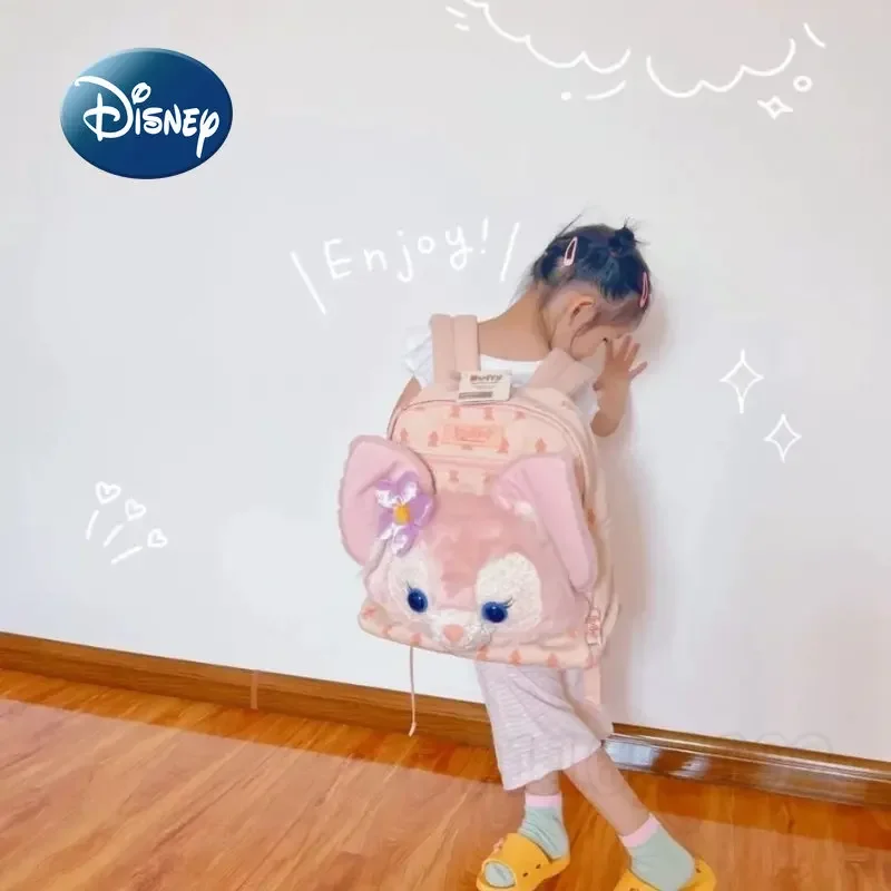Disney Original New Doll Backpack Luxury Brand Women's Backpack Cartoon Travel Women's Bag Fashion Trend Girl School Bag