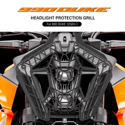 For 990 Duke 2024 2025 Motorcycle Headlight Guard Grille Protection Cover Duke990 Accessories Head Light Protector