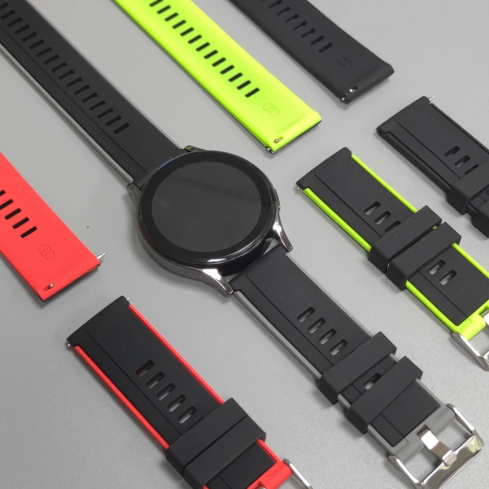 20mm 22mm cinturino in silicone per TicWatch Pro 3 Ultra cinturino GPS/LTE Ticwatch 2021 E3 E2 S2 GTH GTW GTX cinturino sportivo cinturino