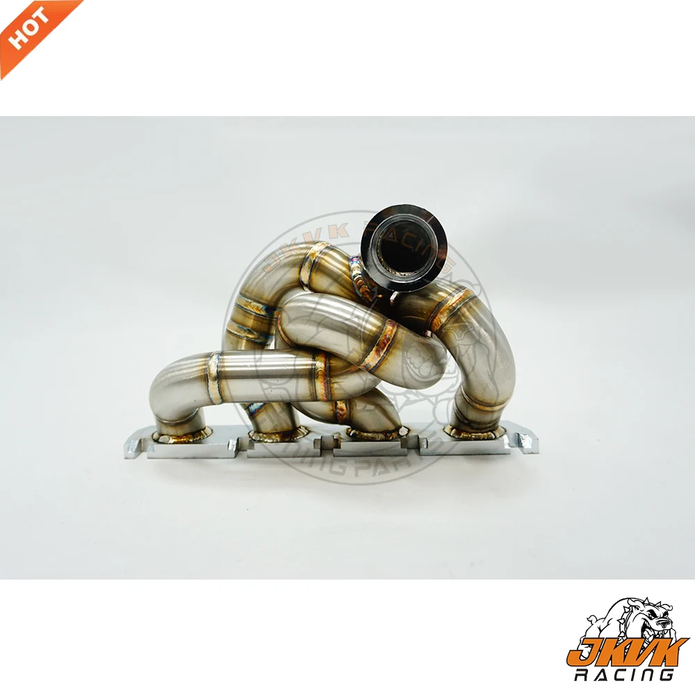 JKVK RACING 42mm OD 3mm Thick Stainless Steel 304 G olf5 EA888 EA113 2.0T T3 Exhaust Turbo Manifold For A3 S3 A5 Q5 A6 TT TTS