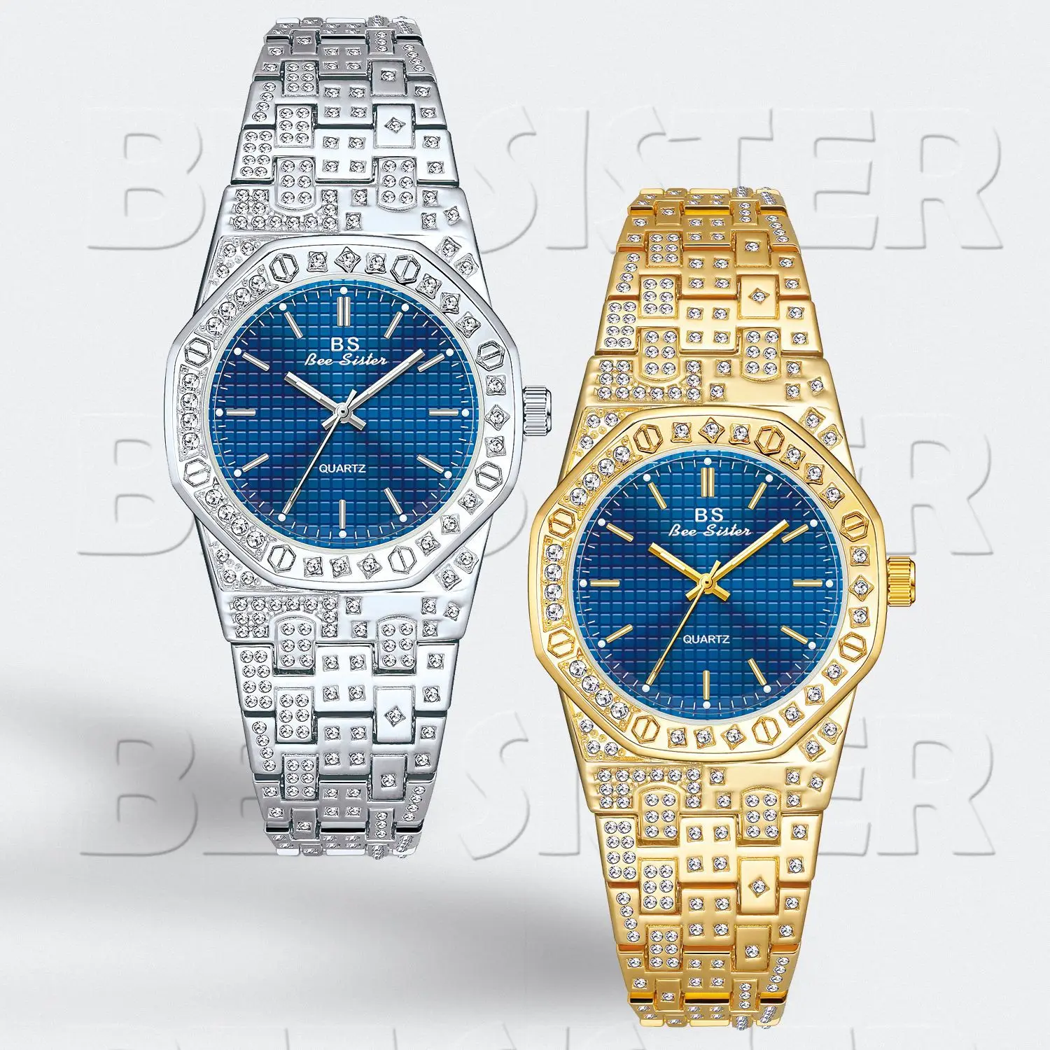 UTHAI L123 Nova Moda Feminina relógio Full Diamond Light Luxo Requintado Relógio de Quartzo À Prova D 'Água Presente, relógios para mulher ﻿