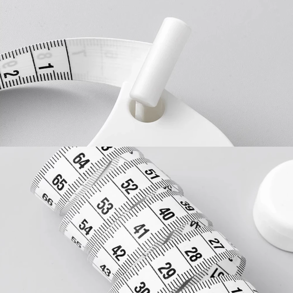 150 سنتيمتر الجسم أشرطة القياس الخياطة خياط متر دفع زر سحب قابل للسحب أشرطة القياس لقياس الجسم وفقدان الوزن #6