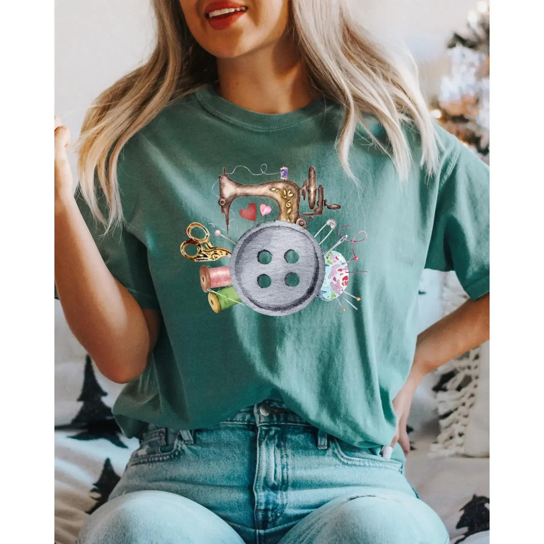 Sewing T Shirt Lover Machine Crafter Woman Sewciopath Sewer