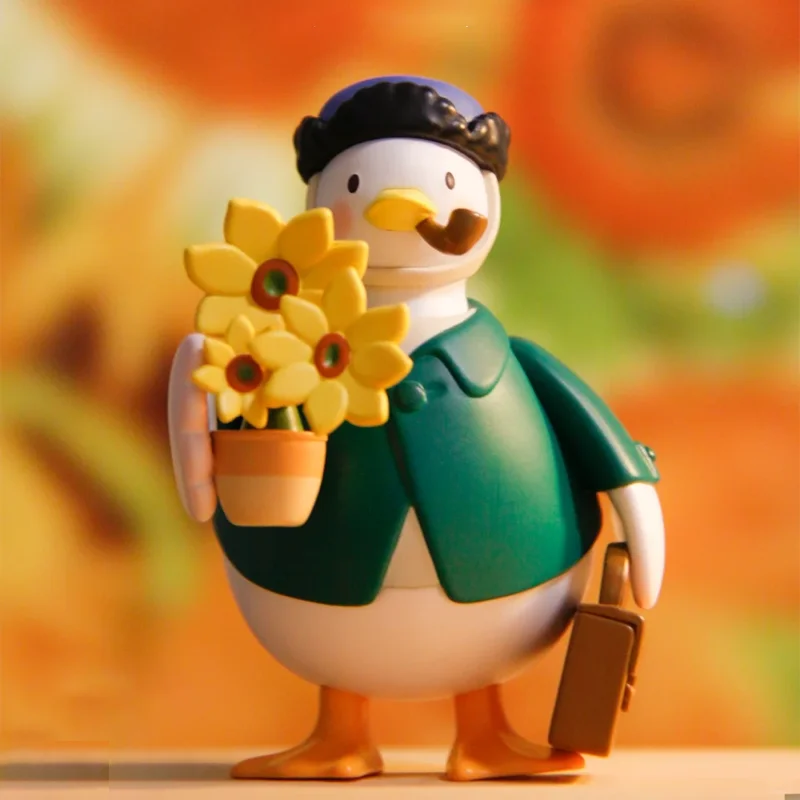 

Genuine Dake Duck Blind Box Toys Artist Famous Painting Series Mystery Box Cute Duck Figurine Desktop Decor Collectible Gift