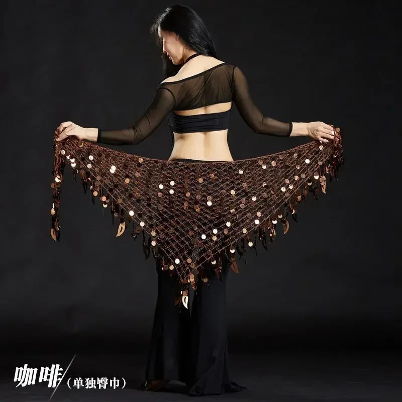 Belly dance waist chain sequin triangle hip scarf