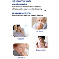 Compresseur d'air médical portable pour enfants et adultes, atomiseur de toux, nébuliseur, inhalateur, déterminer les voies respiratoires, inhaler, humidificateur, soins de santé 5
