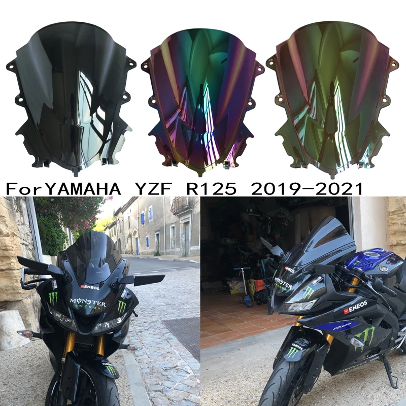 Windscreen For  2017 2018 2019 2020 2021 YAMAHA YZF-R15 YZF R15 V3.0 YZF-R125YZF R-125 Wind Screen Deflectors Windshield