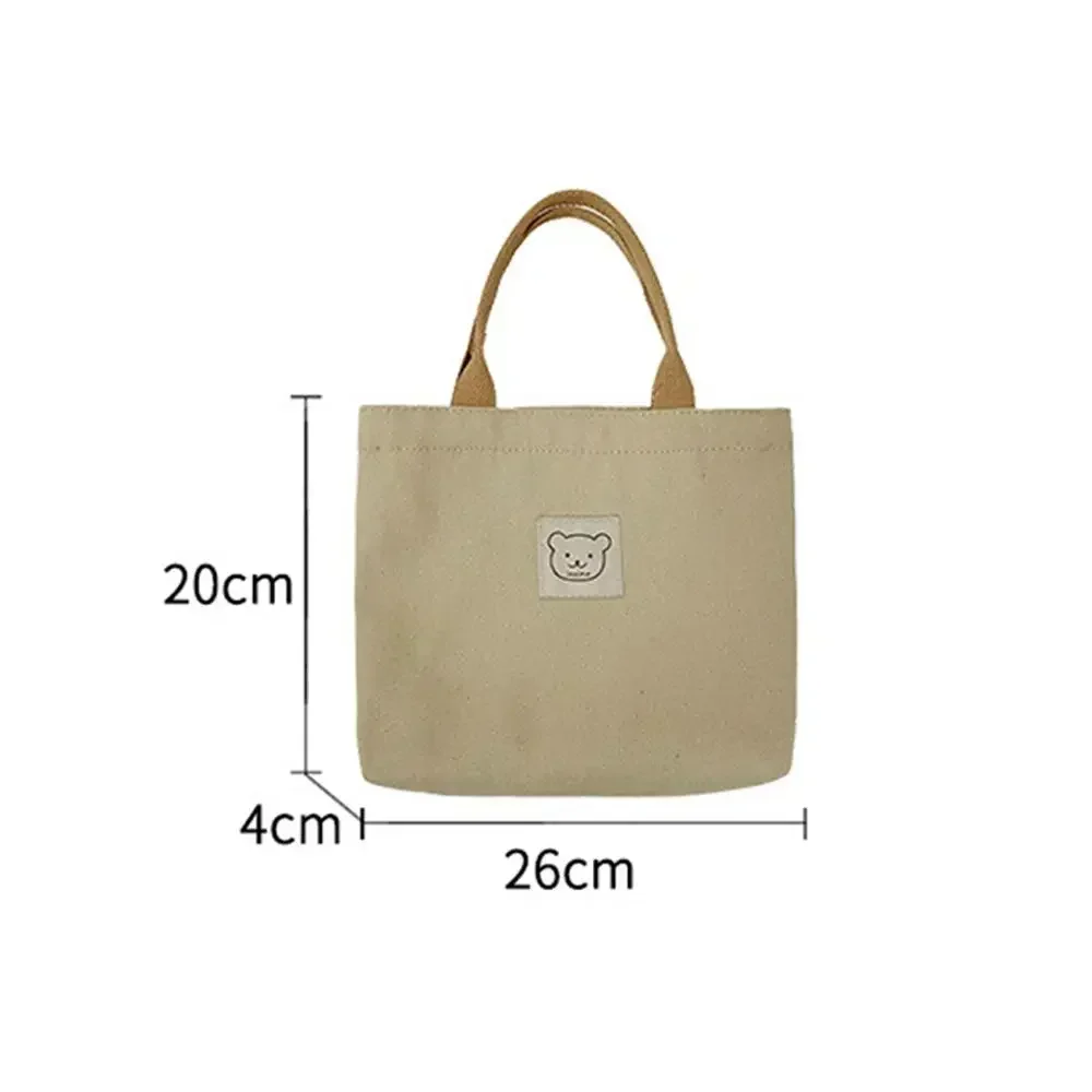 Bolsas estampadas para mulheres, bolsa de lona casual, bolsa de estudante, bolsa de almoço feminina de grande capacidade, DP1