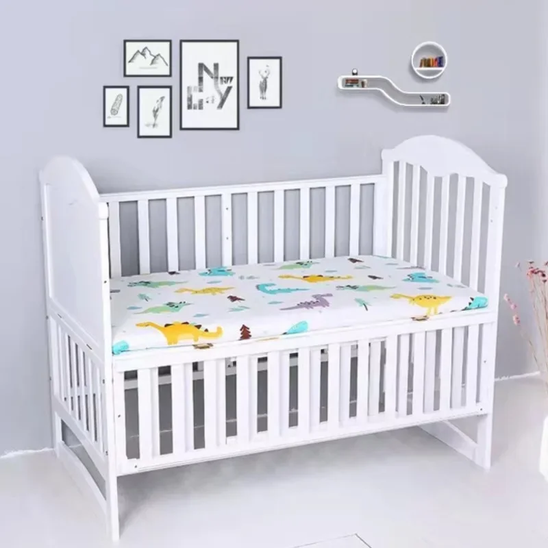 Cartoon Crib Sheets Baby Fitted Sheet Cotton Baby Bed Sheet Changing Mats