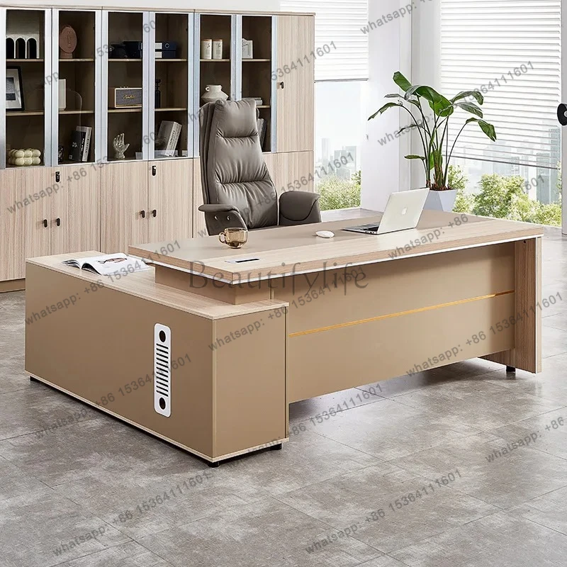 Office Desk and Chair Set Manager Office Desk Simple Furniture Desk