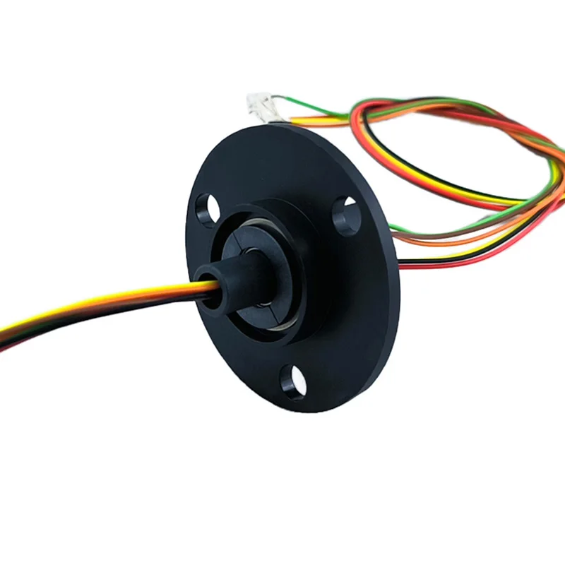 Small current micro slip ring OD22 6-way circuit 2A current induction cooker cap type slip ring UAV electric slip ring