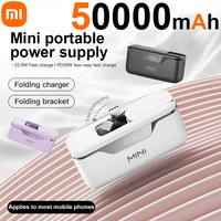 Xiaomi Mini Power Bank 5000mAh Capsule 2-in-1 Portable Large Capacity Digital Display Fast Charging External Battery 2025 New