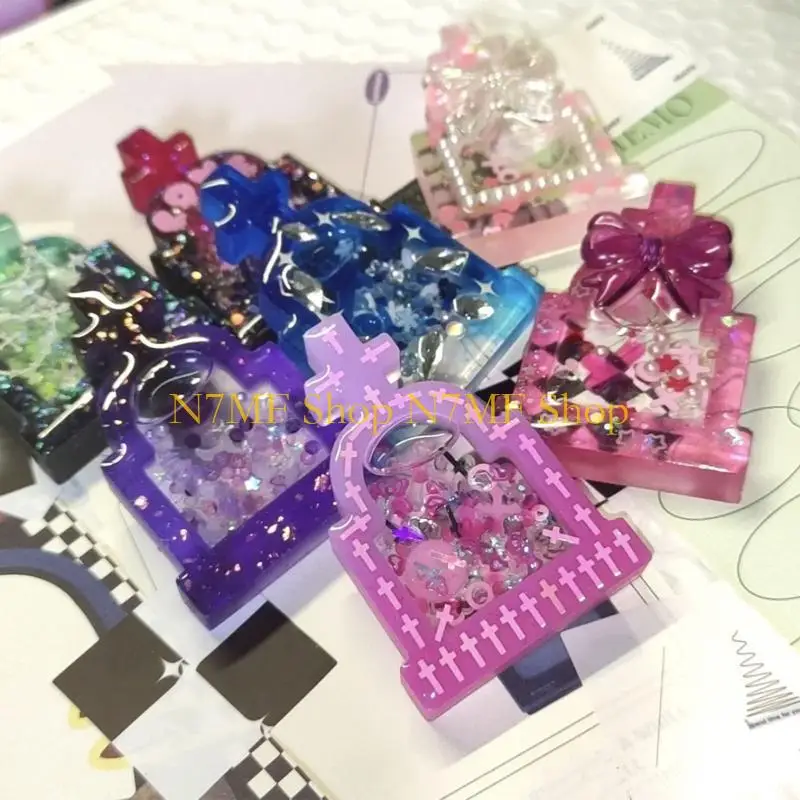 

N7mf Lasting Casting Flom, плесень из арт -шейкера, хрустальная силиконовая полая плесени эпоксидные подвесные формы