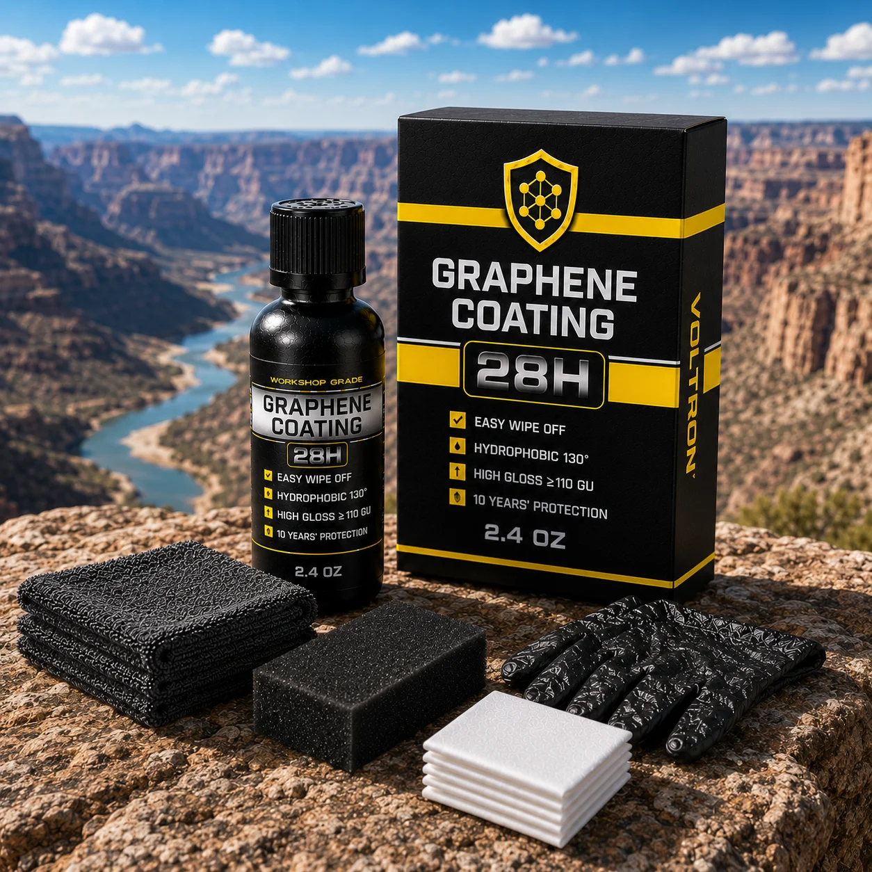

Advanced Nano Graphene Ceramic Coating 70ml UV Technology Extremely Hydrophobic Car Ceramic Coating Kit for Auto Detailing