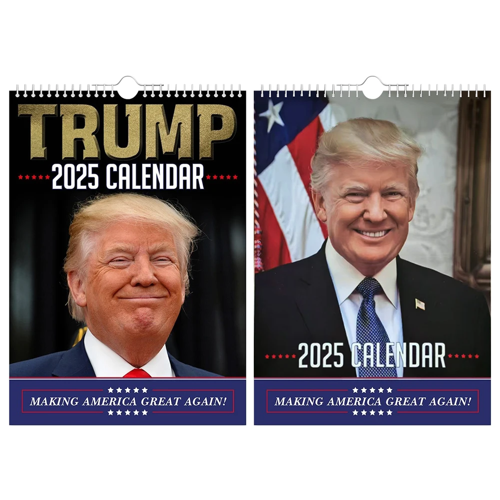 Wall Calendar 2025 Funny Trump Wall Calendar Hanging Monthly Calendar Planner Note Pads Make America Great Again MAGA Calendar