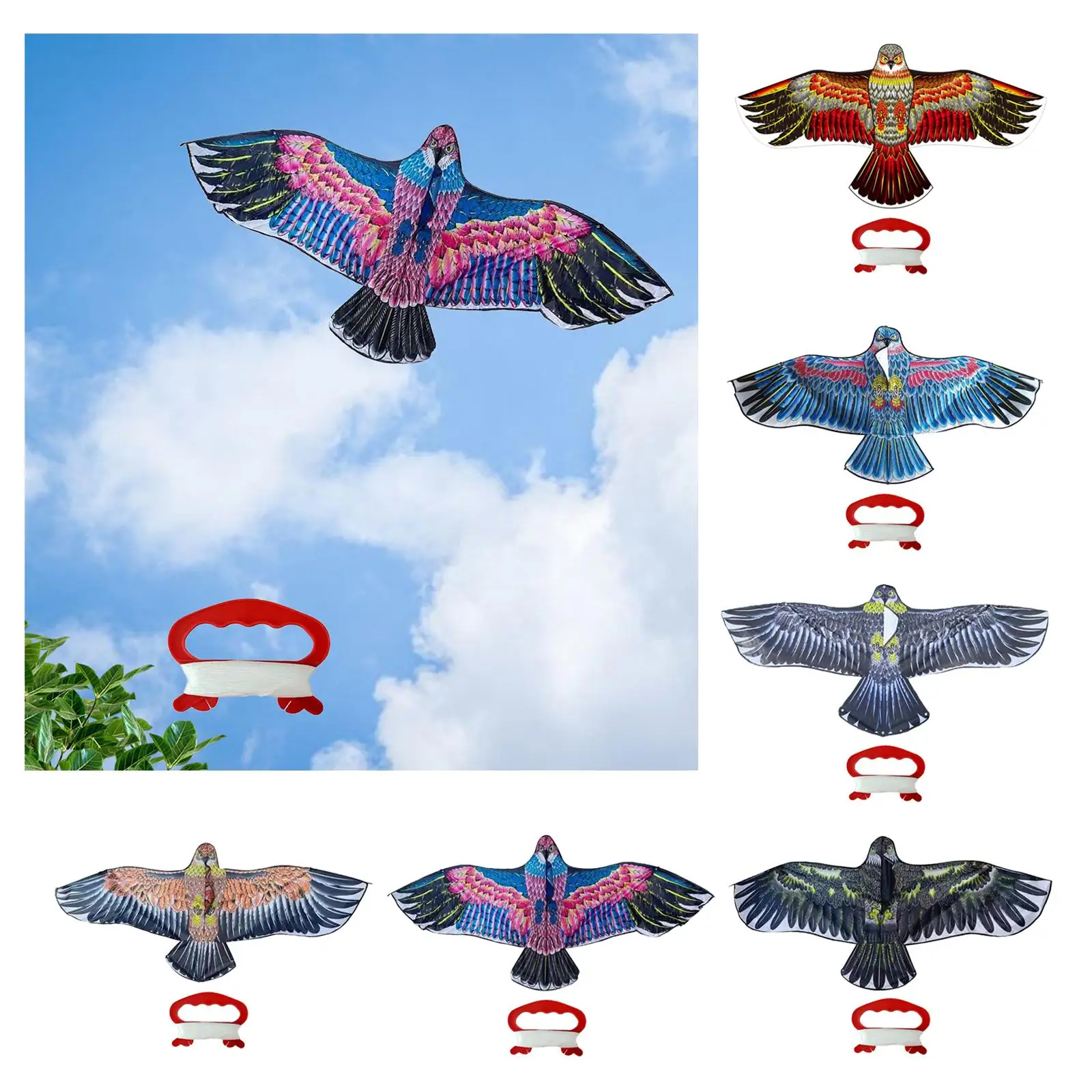 Huge Eagle Kites Kites Durable Outdoor Activities Ripstop Bird Kites for Yard Trip