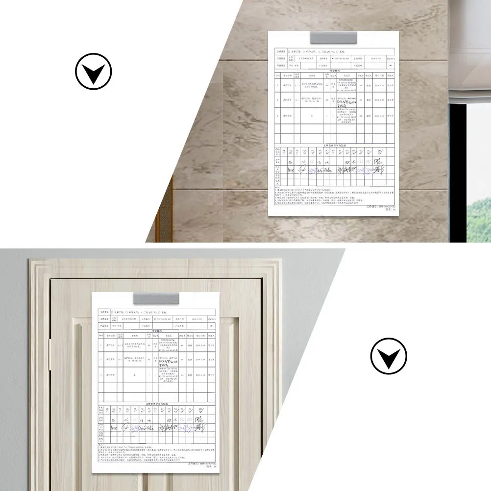 5Pcs Magnetic Clips Removable Flexible Plastic Office Photo Notepad Document Display Clips for Smooth Surfaces