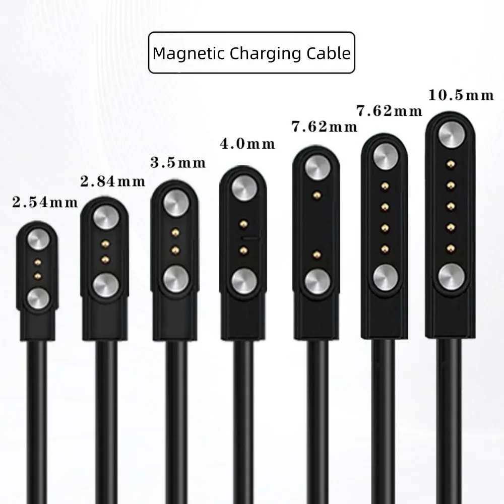 2Pin 4Pin 5Pin Magnetic Charging Cable USB to Pogo Pin for Smart Watch Earphone Wristband Glasses 60cm 5V Dock Charger Adapter