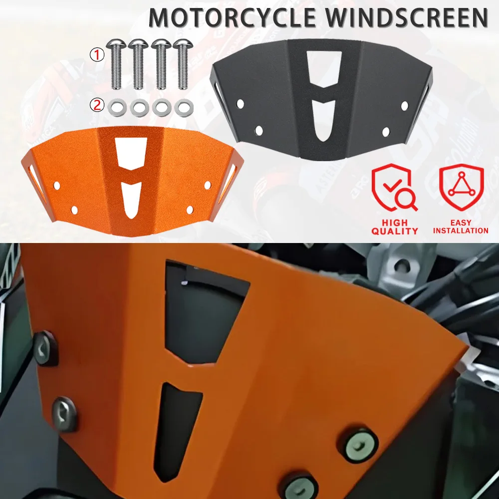 

Motorcycle CNC Aluminum Windshield Front Air Reflector Motorbike Accessories For Duke 125 200 390 DUKE 2013-2020 2021 2022
