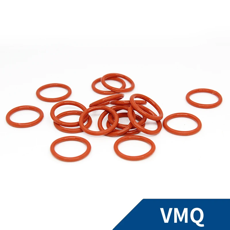 CS1.5mm Red VMQ OD31-100mm silicon Rubber O-rings Seals Gasket Washer temperature resistant Waterproof soft silicone ring