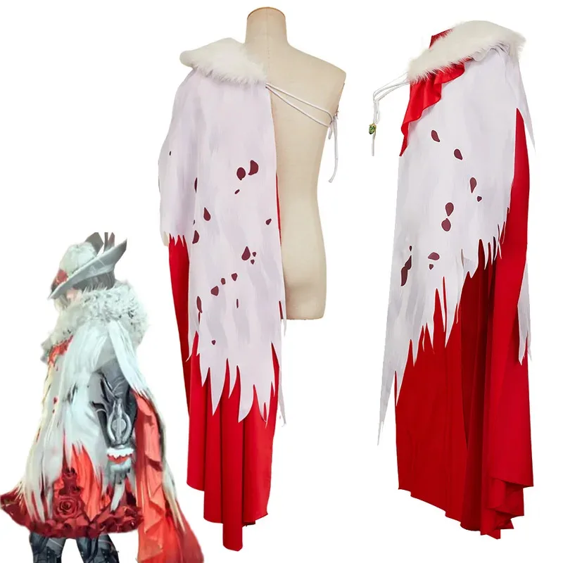 Fantasia Lala Barina Cosplay One-Shoulder Cape Game Hunter Of Monster Wilds Disfraz Costume Women Halloween Carnival Party Cloth