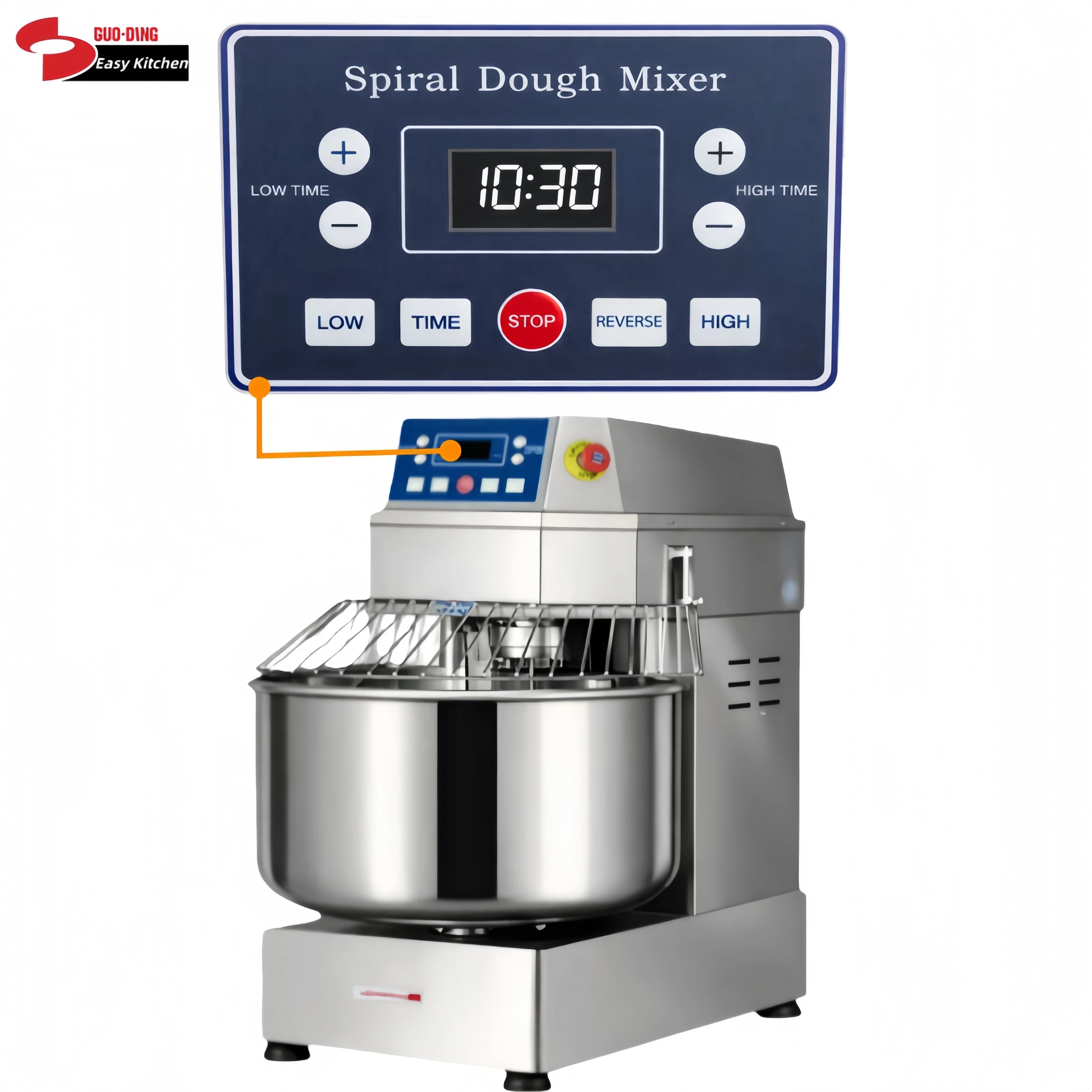 20 Liter 8 Kg Flour Capacity Commercial Baking Equipment Food Mixer Spiral Mixer Bread Making Machine Dough Mixer